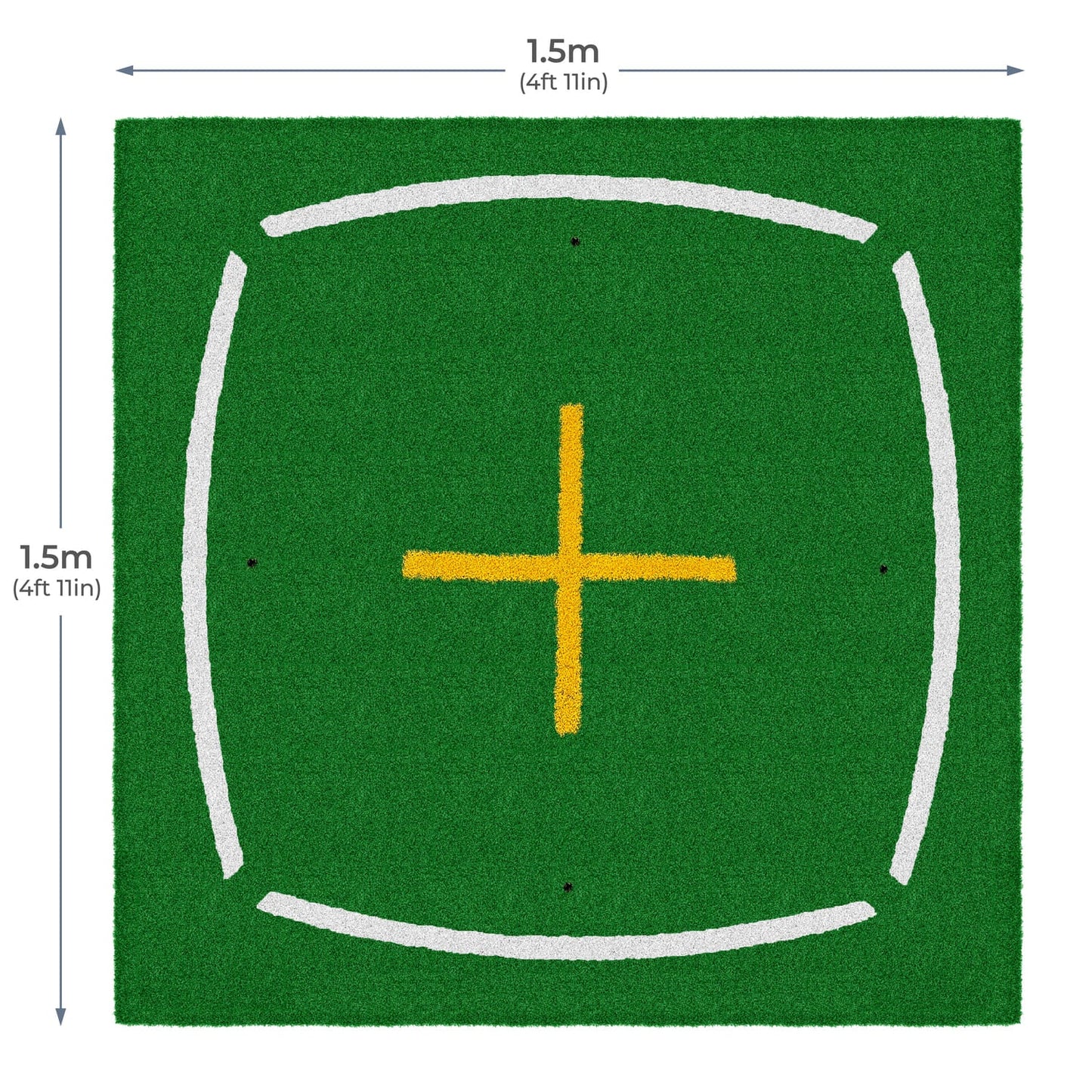 Tapete de béisbol de enseñanza 1.5m x 1.5m (4' 11" x 4' 11")