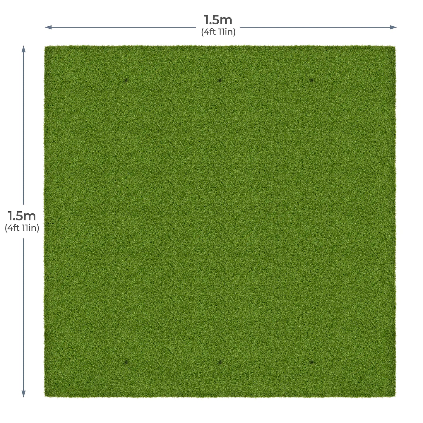 Alfombrilla de golf estándar de 1.5m x 1.5m (4' 11" x 4' 11")