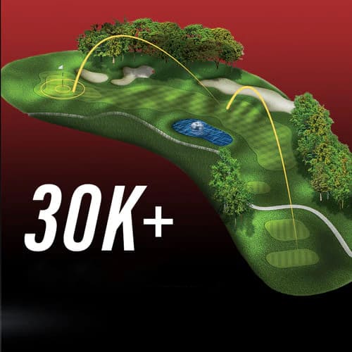 Juega en más de 30,000 campos de golf virtuales