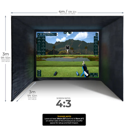 Caja de golf SimSpace Platinum