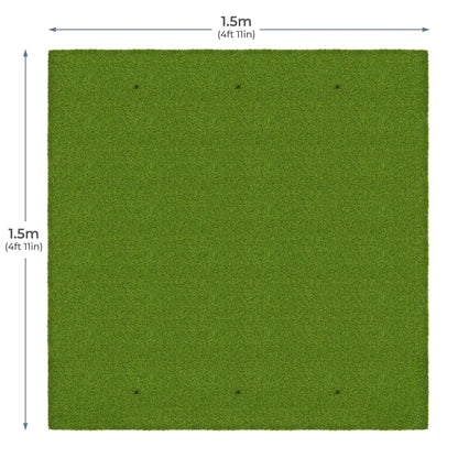 Alfombrilla de golf estándar de 1.5m x 1.5m (4' 11" x 4' 11")