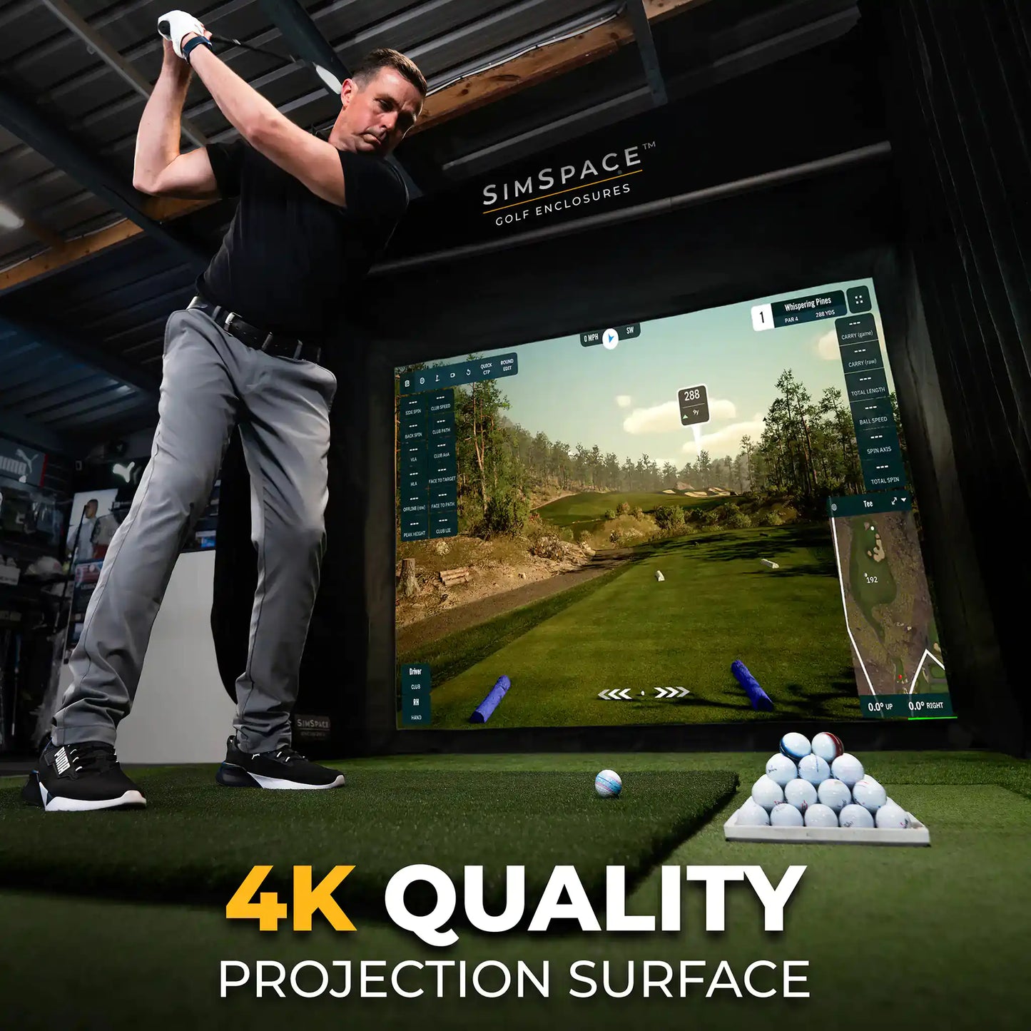 Recinto de golf SimSpace SLIM