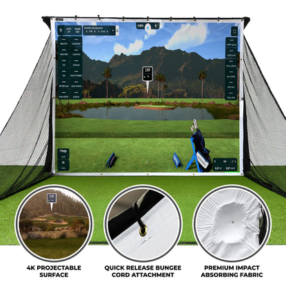 Square Golf Home Practice Net Bundle