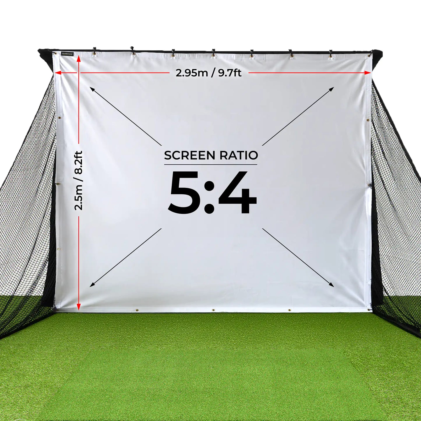 Paquete de red de práctica Square Golf Omni