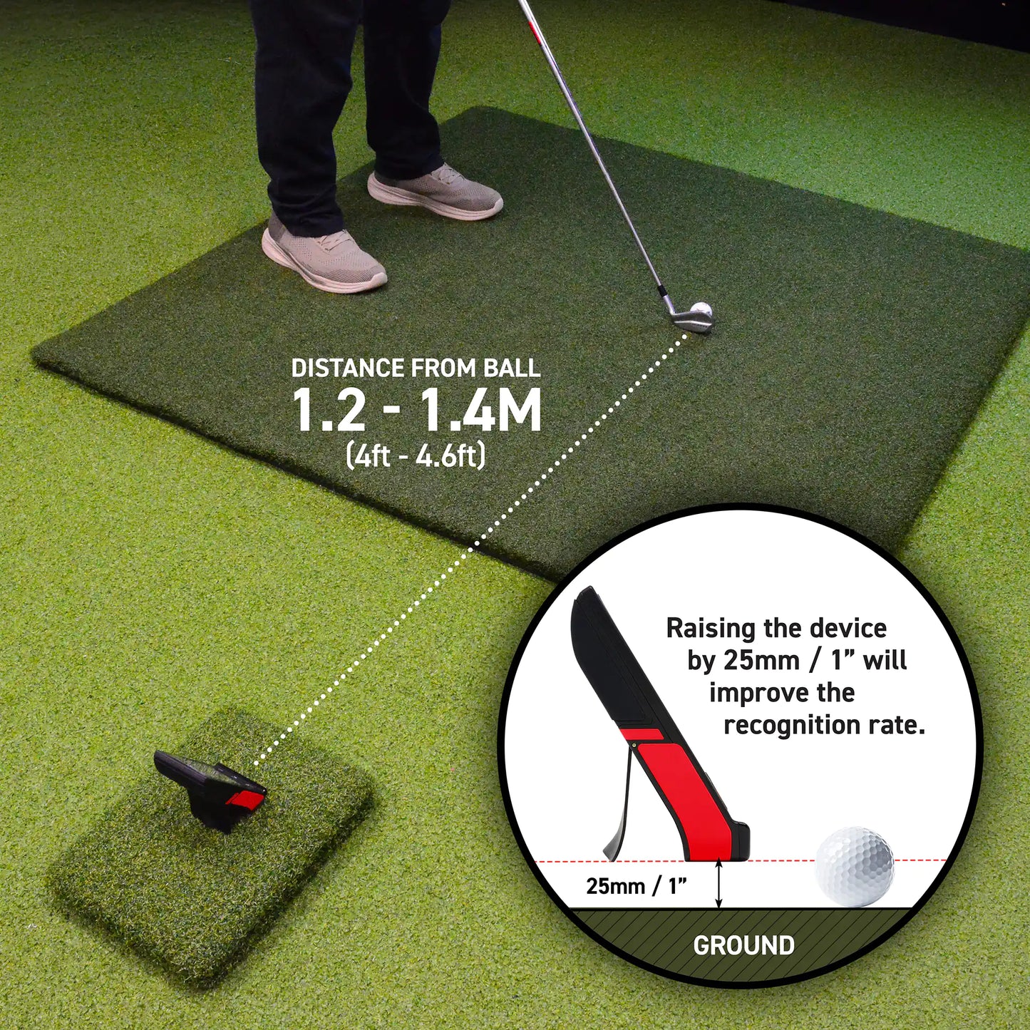 Monitor de lanzamiento GOLFBUDDY Shot Mate
