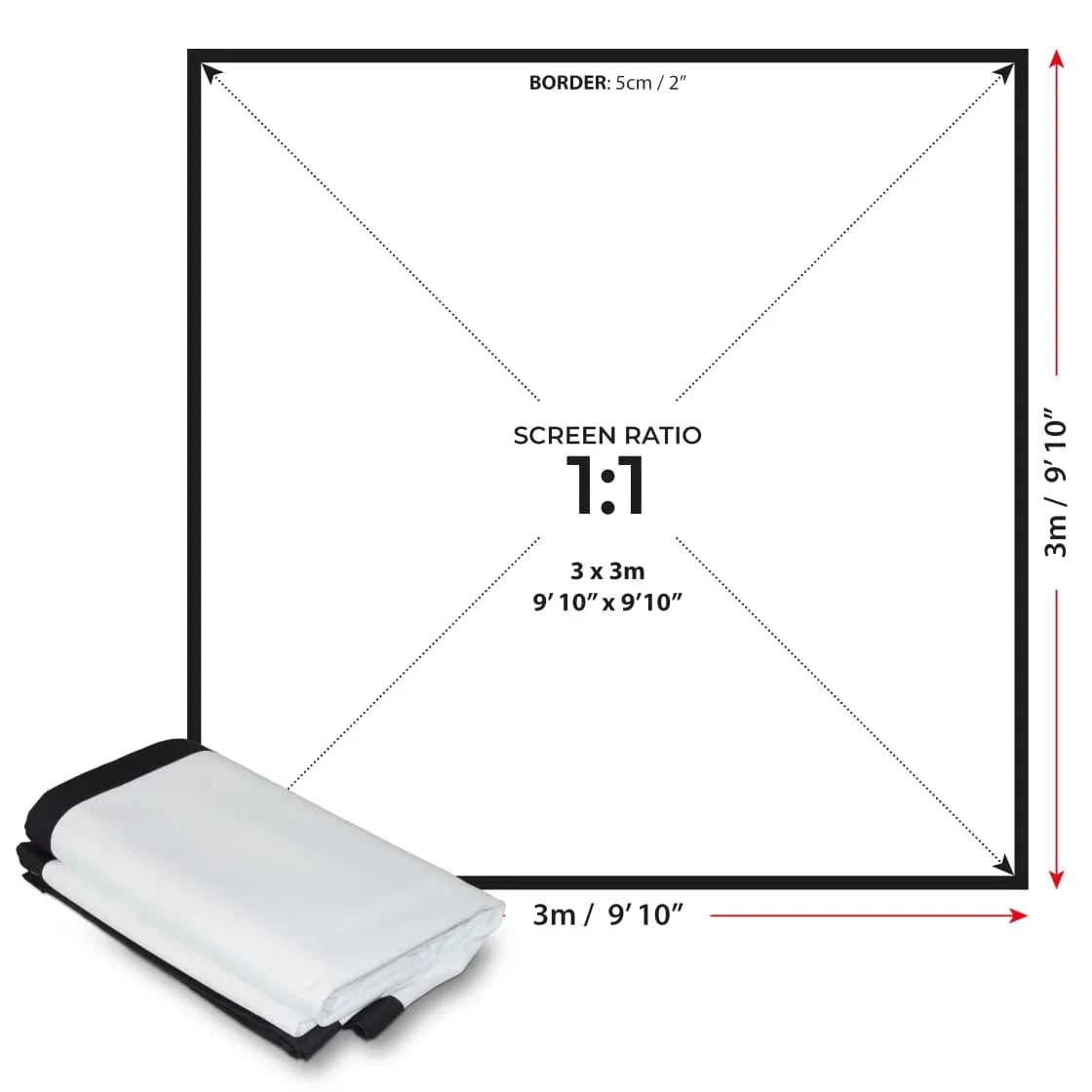 Pantalla de impacto de doble cara SimSpace