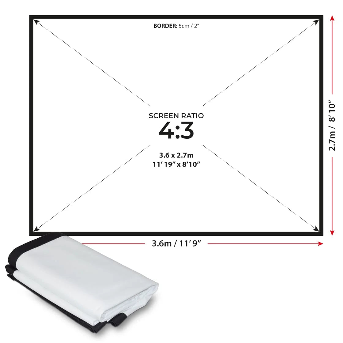 Pantalla de impacto de doble cara SimSpace