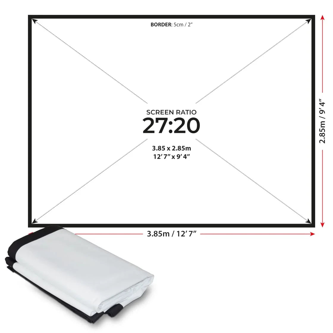 Pantalla de impacto de doble cara SimSpace
