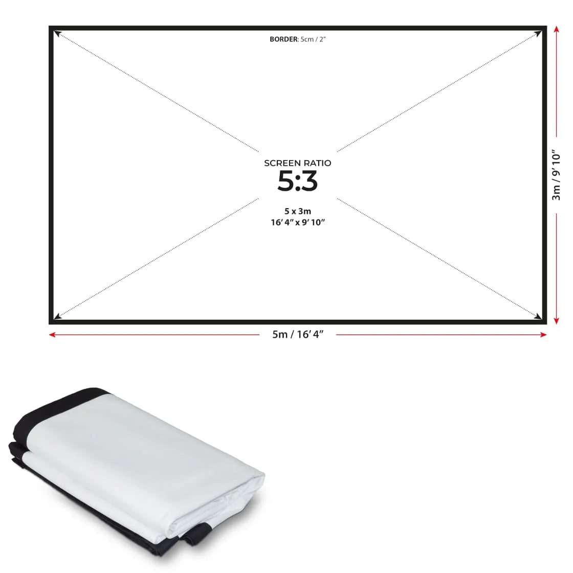 Pantalla de impacto de doble cara SimSpace